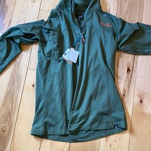 firefly olive green quarter zip
